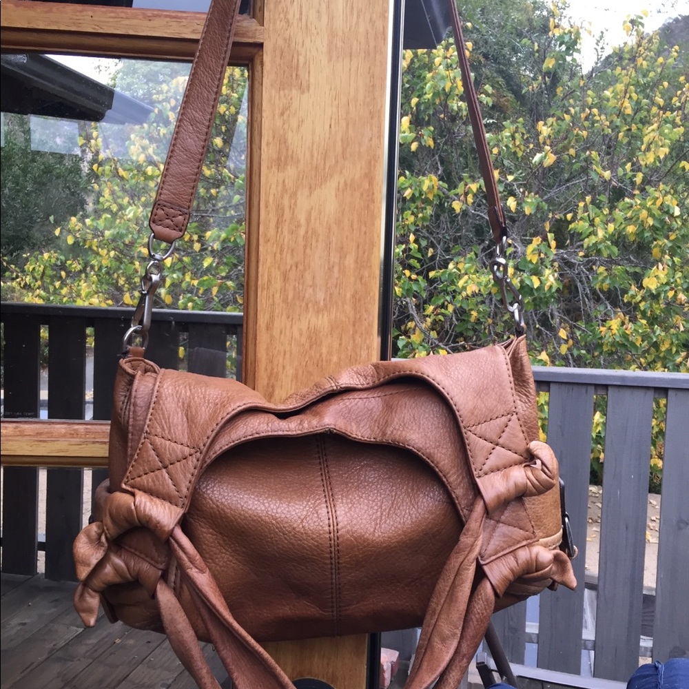 Pebble-leather Michael Kors cross-body bag